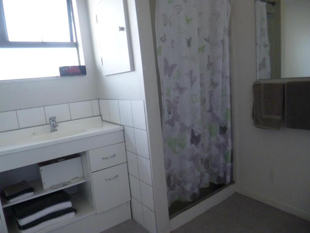 Koupelna v ubytování Opua Boutique Seaview Motel