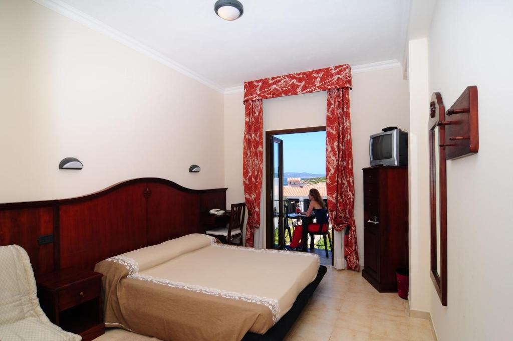TV a/nebo společenská místnost v ubytování Hotel Stella Del Sud