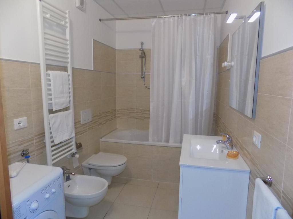 Koupelna v ubytování Hotel Residence Sole