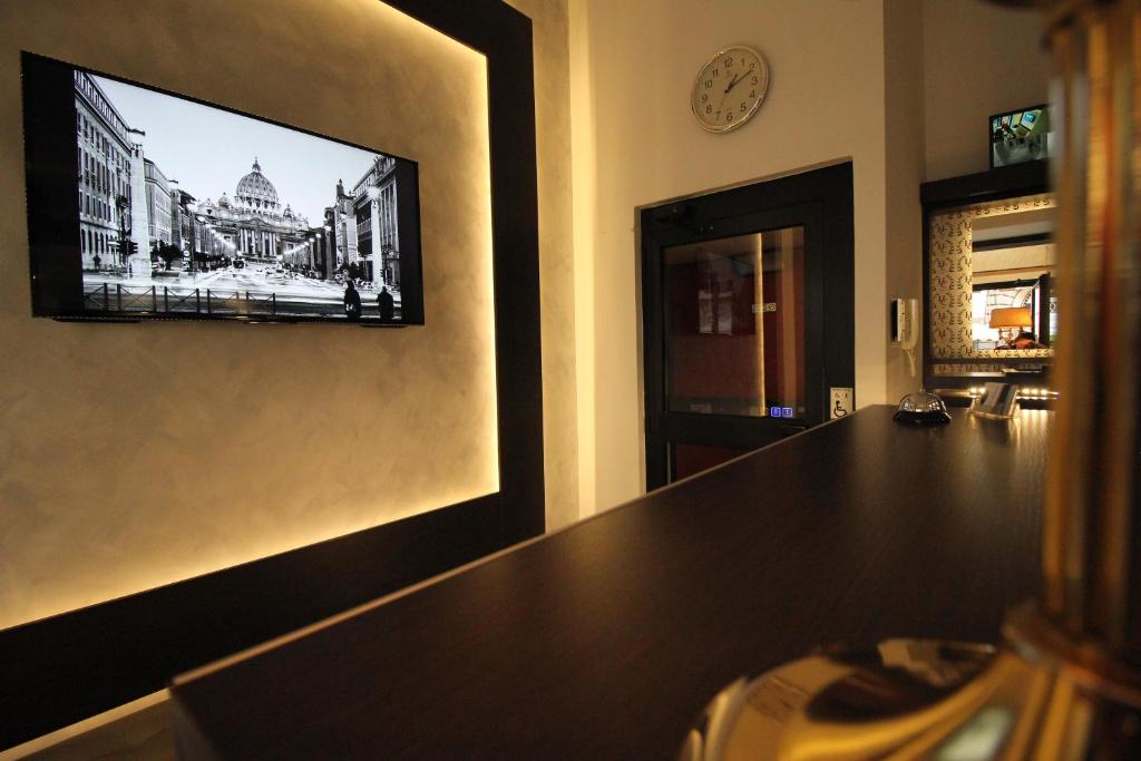 TV a/nebo společenská místnost v ubytování Hotel Charter
