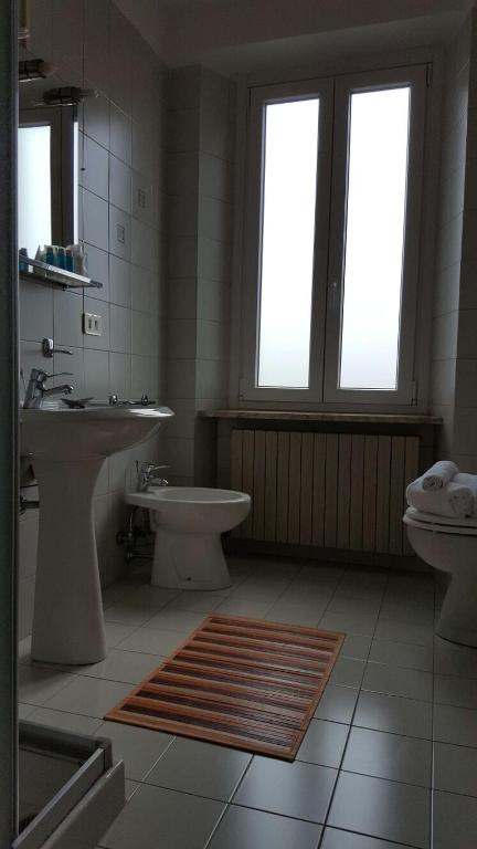 Koupelna v ubytování Hotel Calaluna