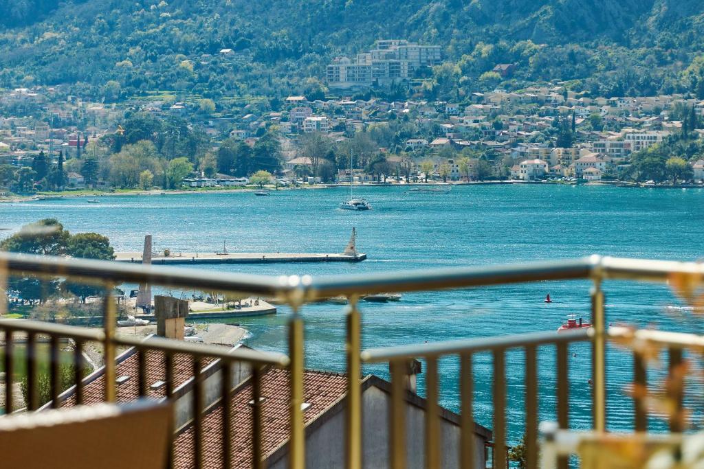 a view of a body of water from a balcony at Libera Vista by MN Property in Kotor