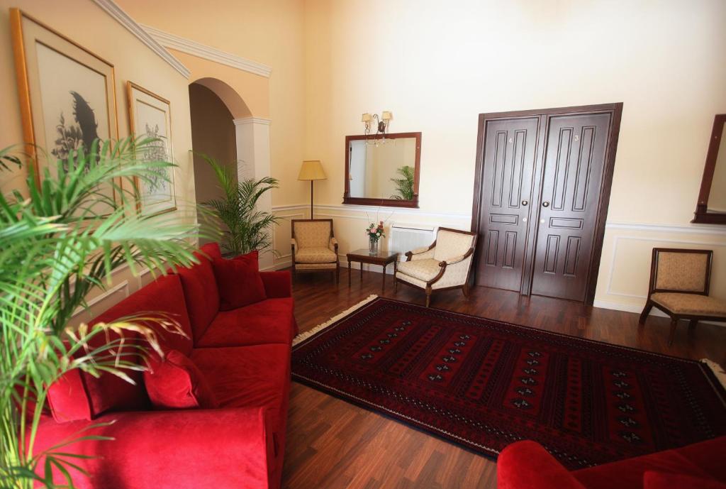 Istumisnurk majutusasutuses Hotel Aktaion Syros