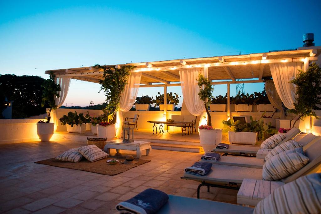 Posezení v ubytování Masseria Salinola