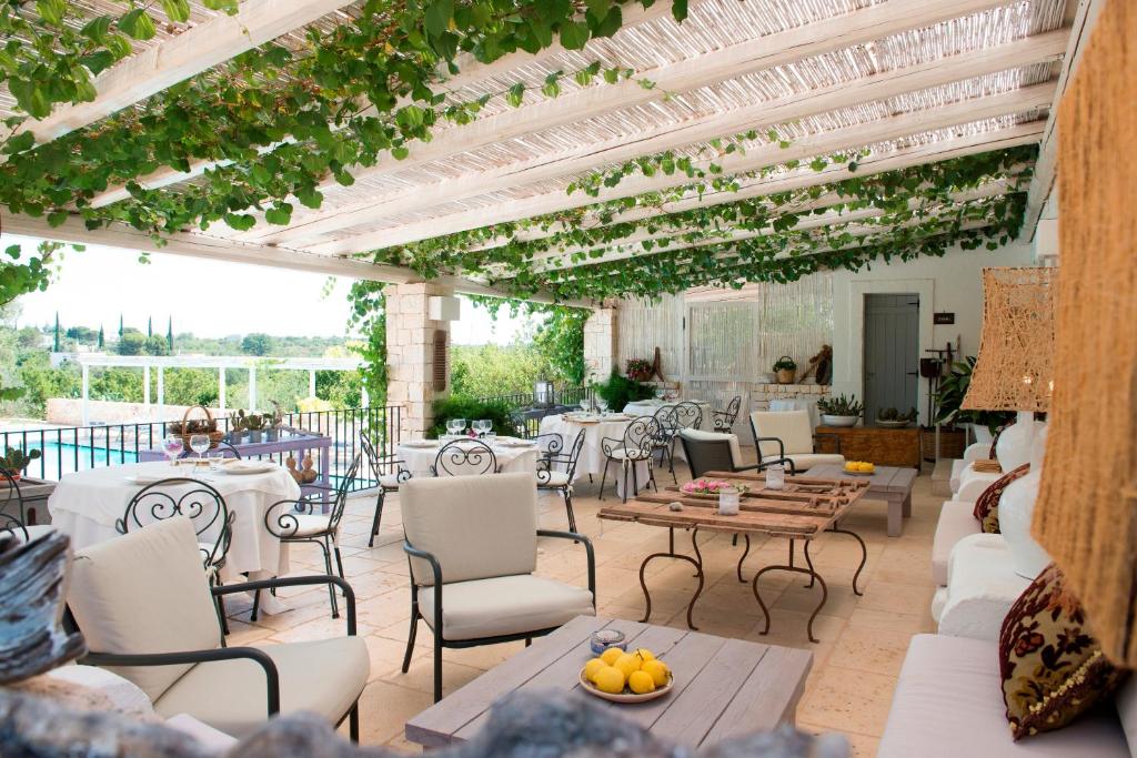 Posezení v ubytování Masseria Salinola