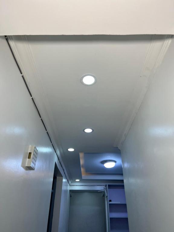 a ceiling with lights in an office building at Kwetuhaven in Kiambu