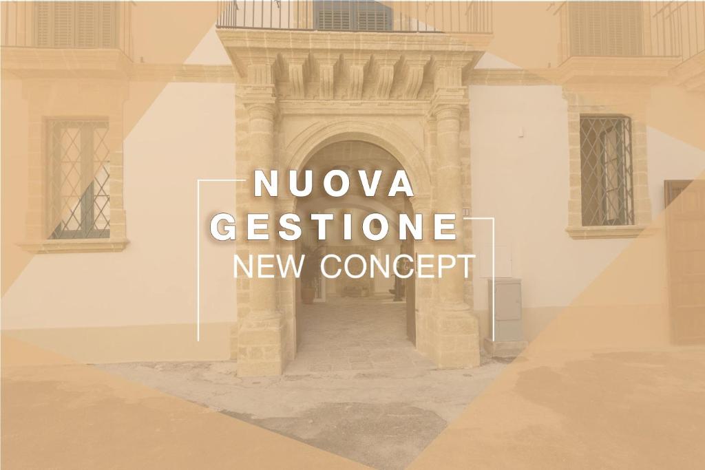 a picture of a building with the words nyu gesture new concept at Dimore Briganti Gallipoli Centro in Gallipoli