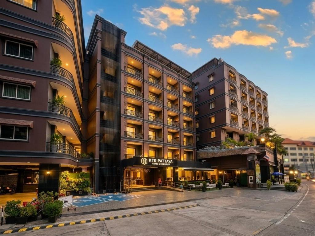 a rendering of the exterior of a hotel at KTK Pattaya Hotel & Residence in Pattaya