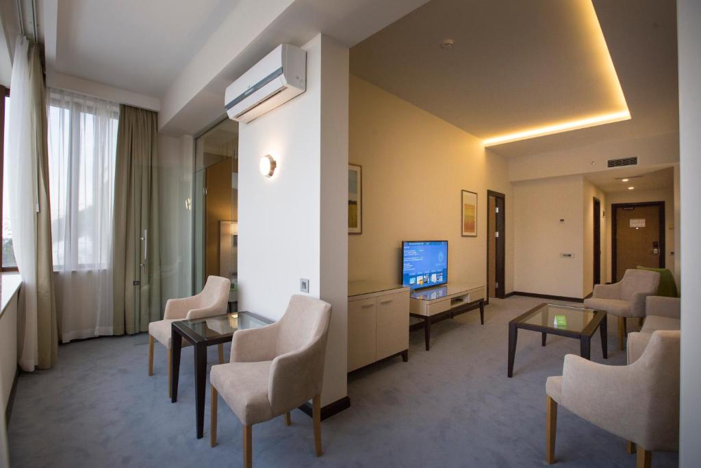 TV a/nebo společenská místnost v ubytování Ararat Resort Tsaghkadzor