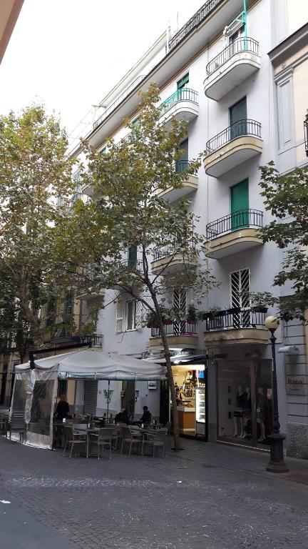The building in which a panziókat is located