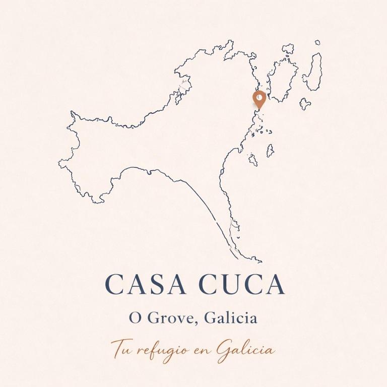 a map of csa cuba with a pearl at Casa Cuca O Grove in O Grove