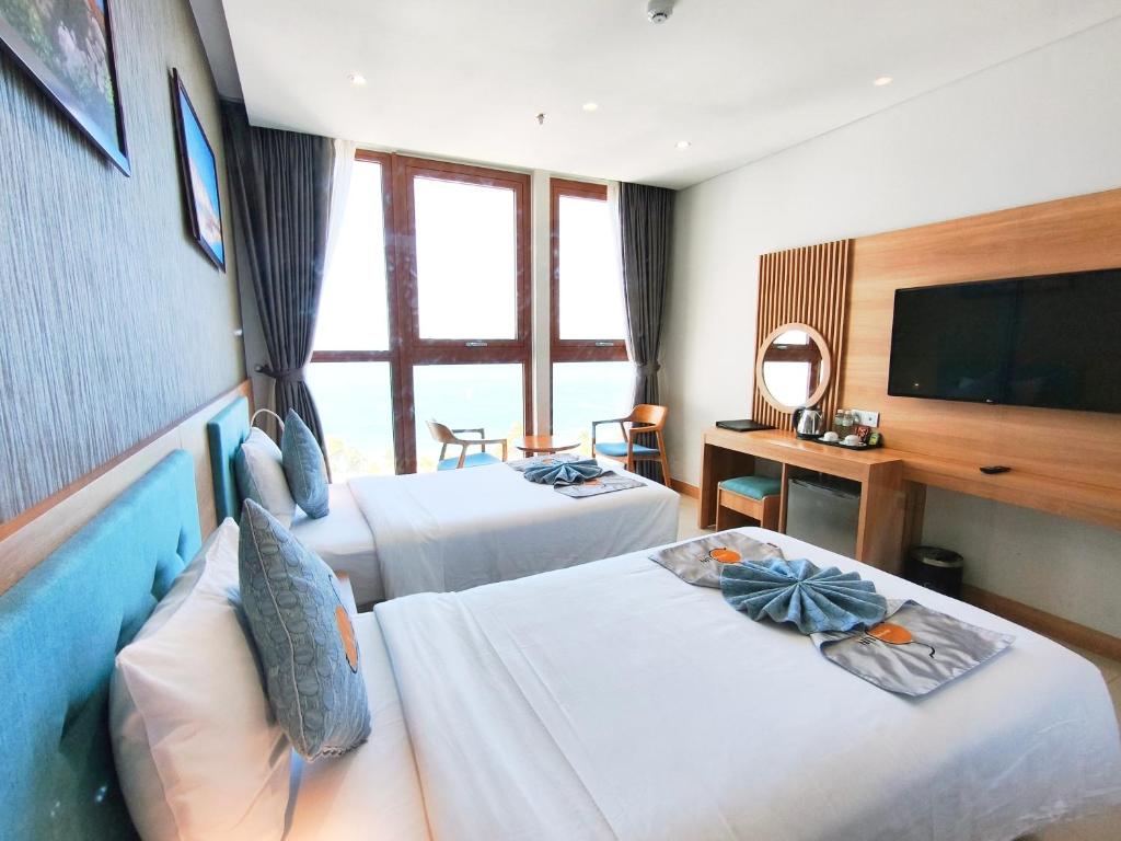 Phòng Deluxe 2 Giường Đơn Nhìn Ra Biển