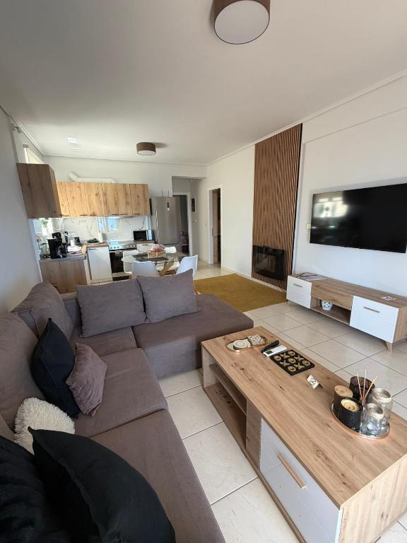 Køkken eller tekøkken på Casa View - Gythio Apartments