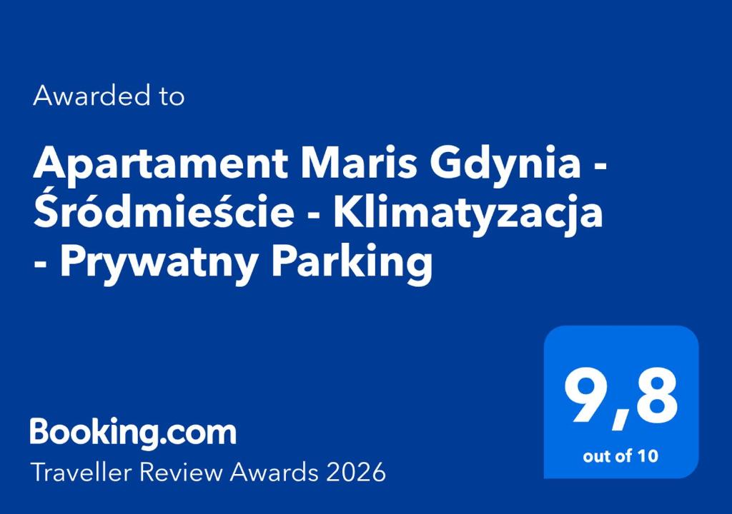 a screenshot of a phone screen with the wordsartney marlins gryphania at Apartament Maris Gdynia - Śródmieście - Klimatyzacja - Prywatny Parking in Gdynia