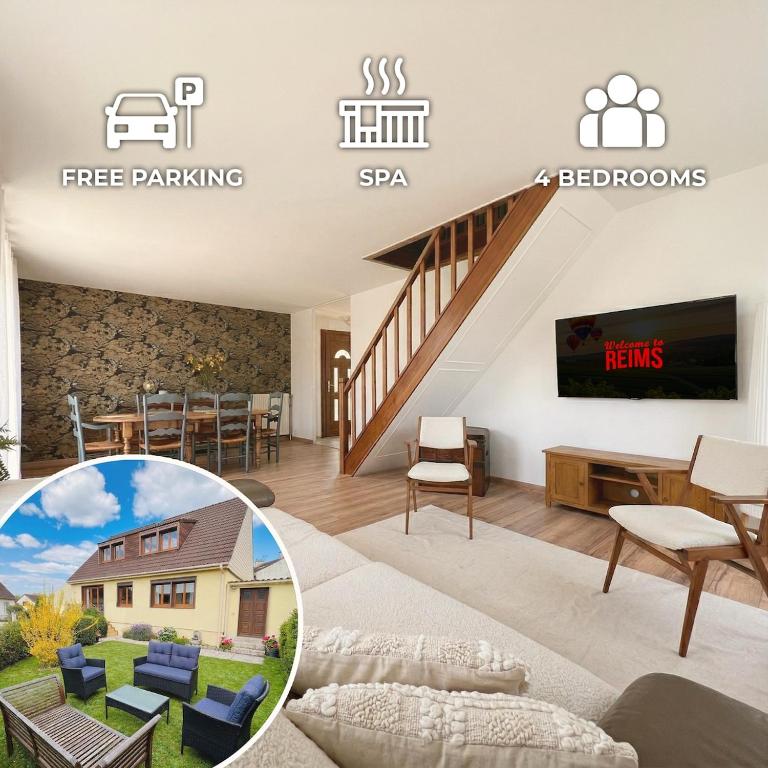 La Bohemienne, House, Hot Tub, Garden, Parking