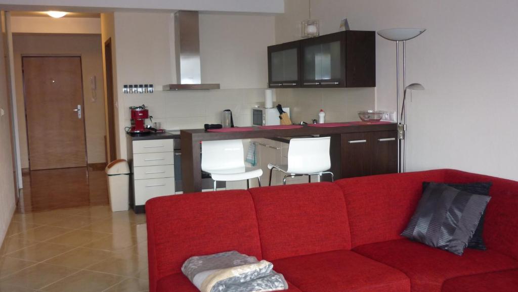 A kitchen or kitchenette at Apartman Donovaly Panorama 31C 4i