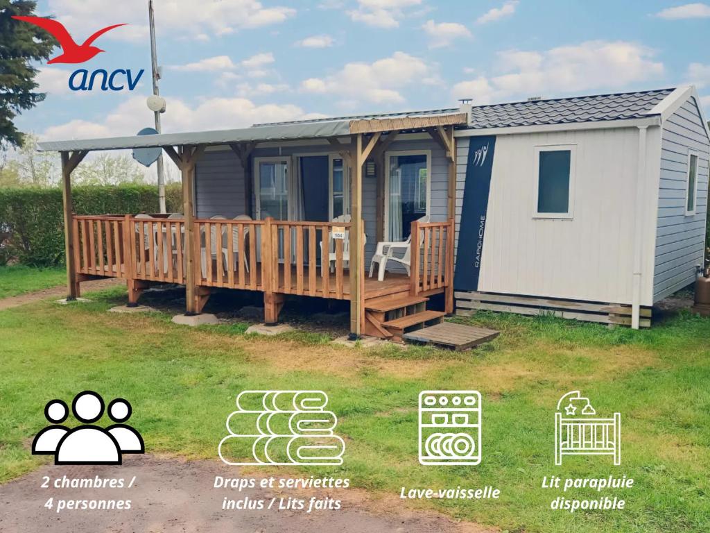 Mobilhome 4 pers - 2 ch - Centre Aquatique