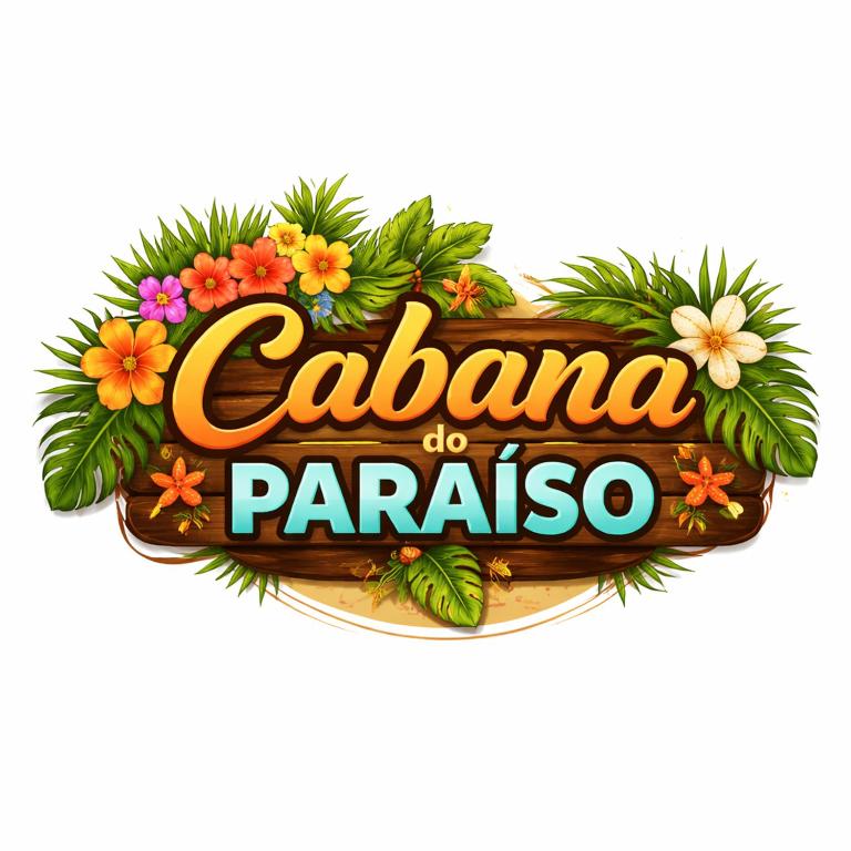 a sign for a cabana do pananza at Cabana do paraíso in Maragogi