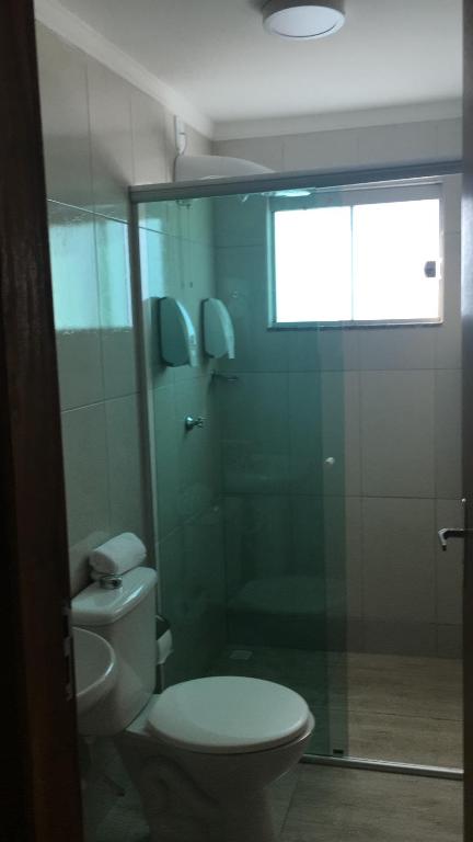 Koupelna v ubytování Open Hotel