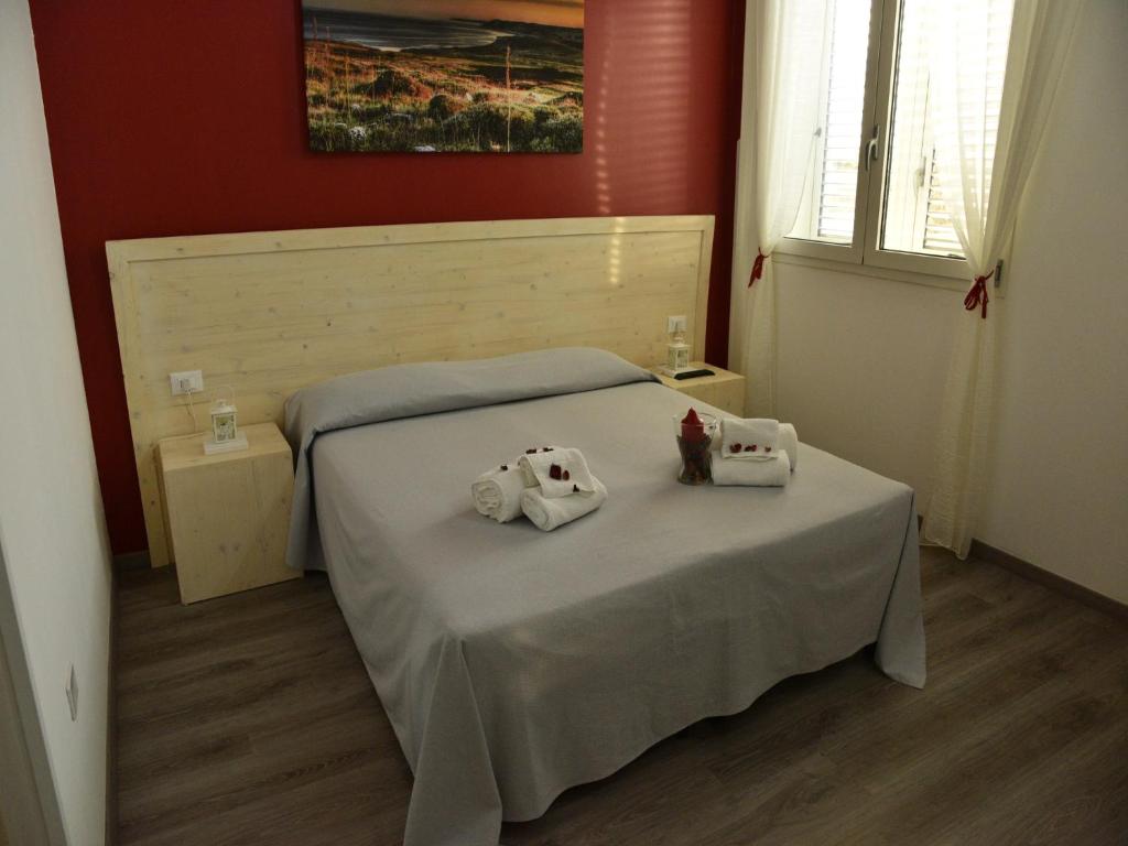 Postel nebo postele na pokoji v ubytování Monte Sant' Angelo