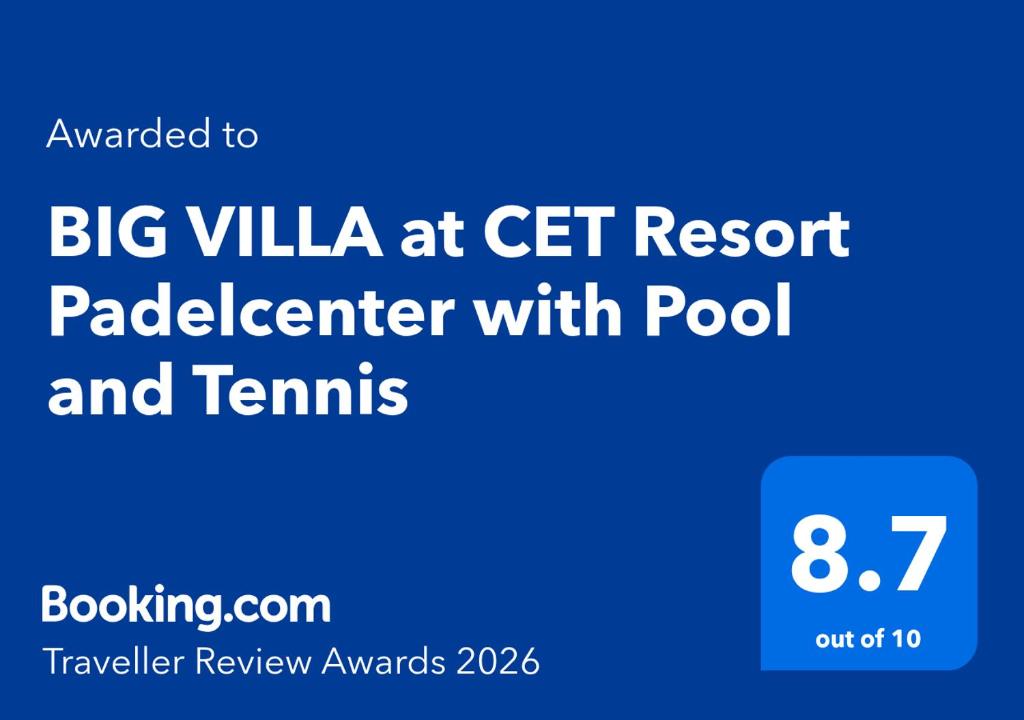 a screenshot of the big villa at c get resort calculator with pool and remix at Big Villa 3 at CET Resort Rayong Padelcenter in Klaeng