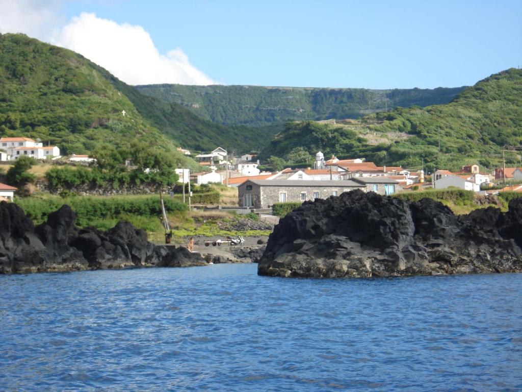 a view of a town from the water at Casa Atlantida - Sea front in Faja Grande