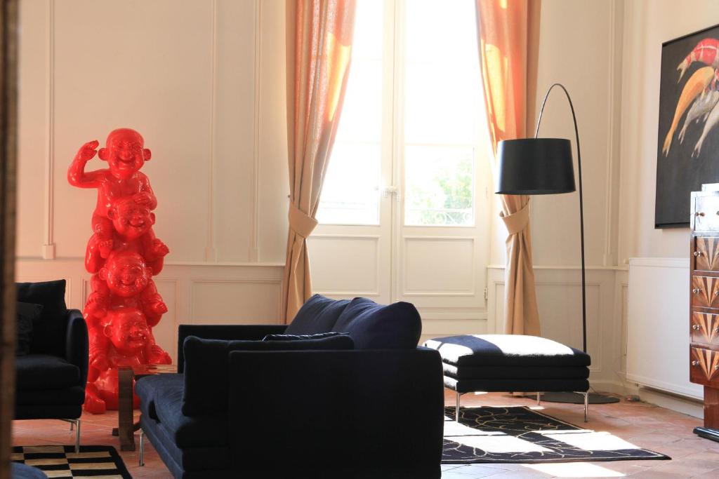 Area soggiorno di L'Hôtel Particulier Guilhon