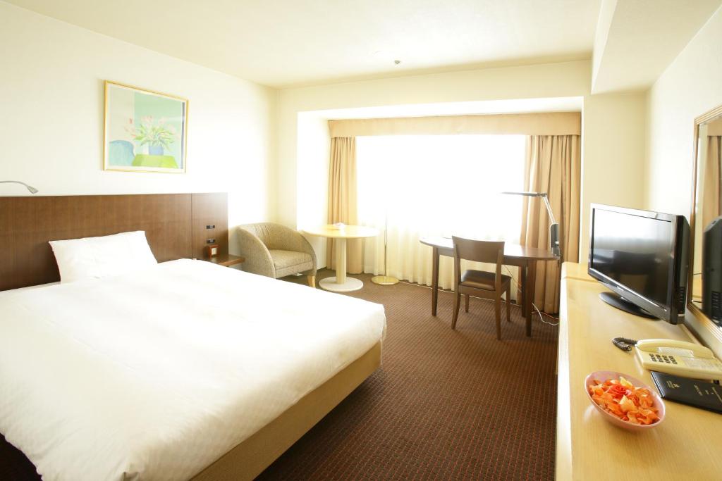 TV a/nebo společenská místnost v ubytování Loisir Hotel Toyohashi