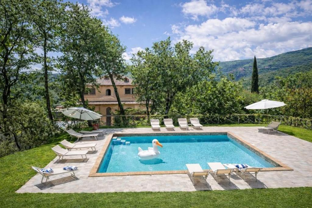 Villa Cresci con piscina Tuscan villa with pool near Sassetta thermal baths & Bolgheri Wine Route