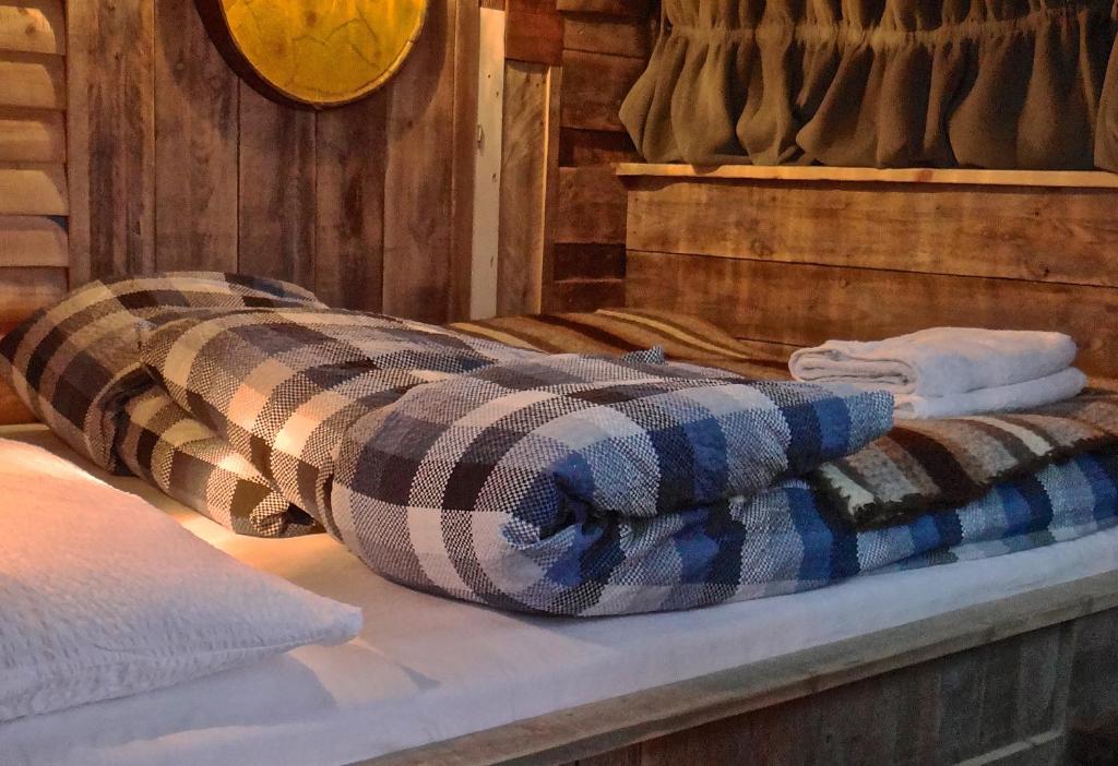 Postel nebo postele na pokoji v ubytování Esjan