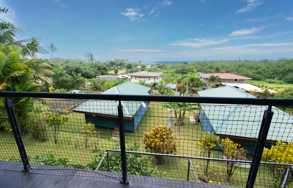 a view from the balcony of a house at ARIIMOE Hava'e in Teahupoo