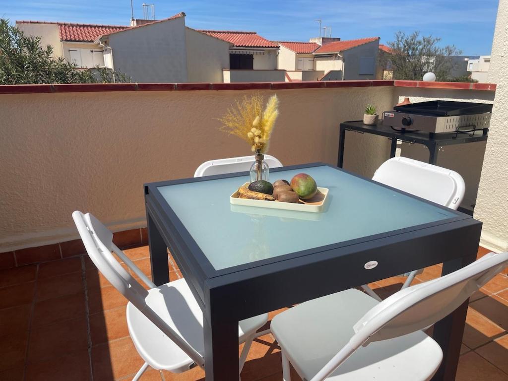Appartement plage à pied, Terrasse et Clim