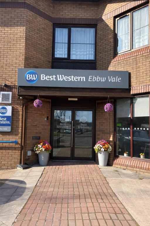 a building with a best western ebury value sign on it at Best Western Ebbw Vale in Ebbw Vale