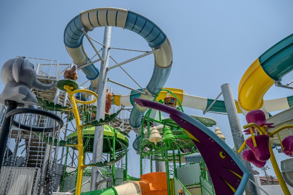a ride on an amusement park ride at Armella Hill Hotel in Side