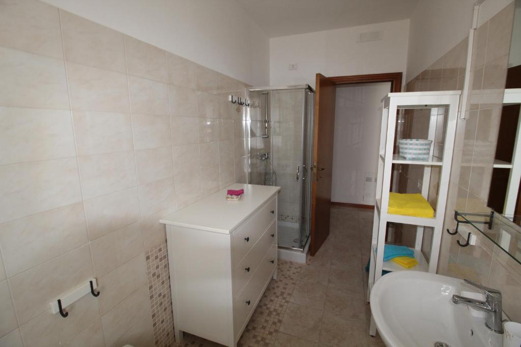 Koupelna v ubytování Cala Chiara B&B