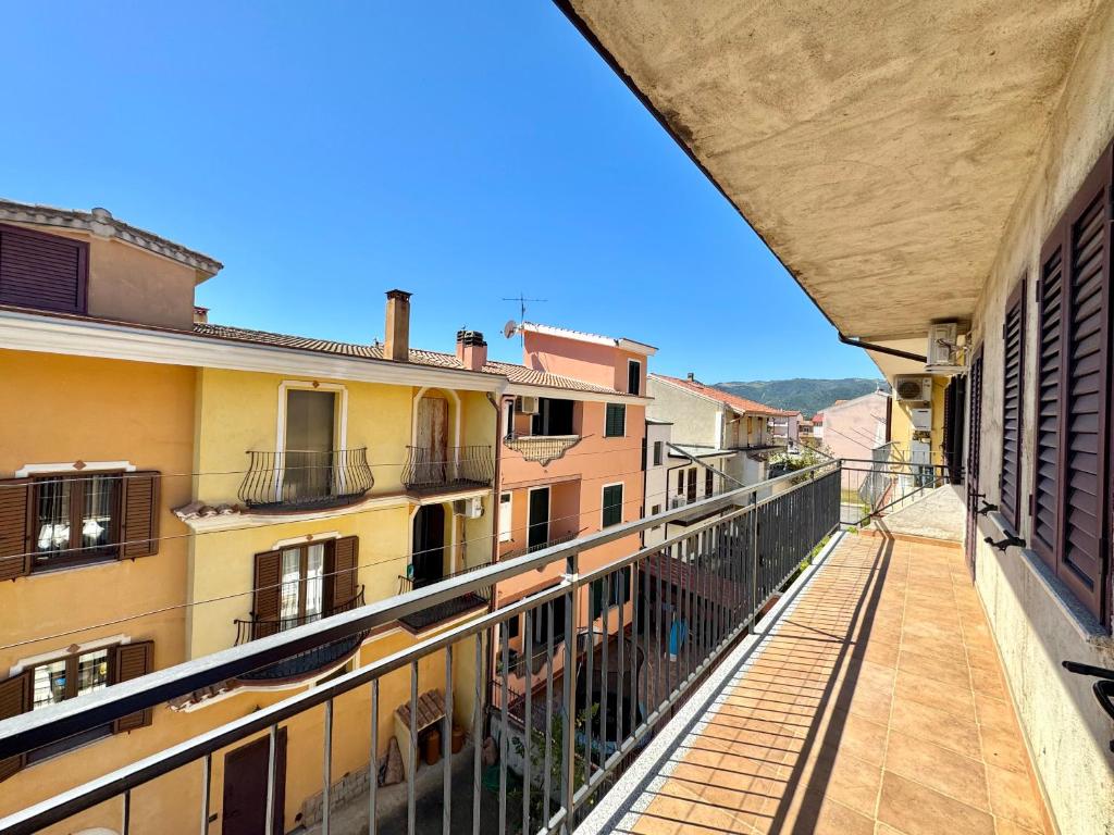 a view from the balcony of a building at Mirto House in Cardedu