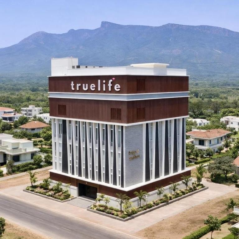 a rendering of a trumpilus hotel and casino at TrueLife Nexus Suites in Tirupati