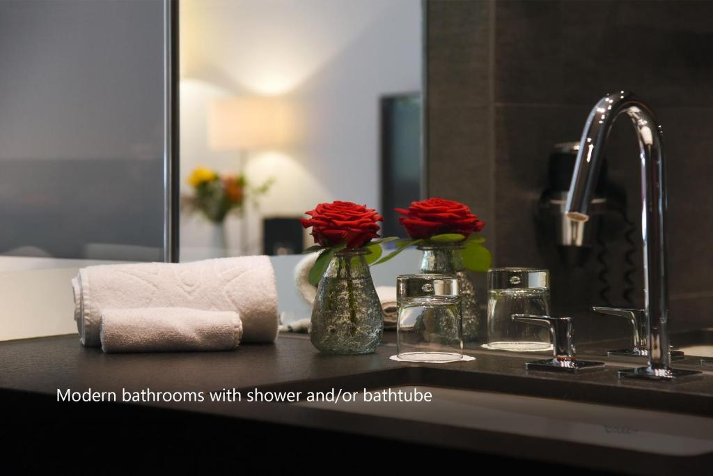Koupelna v ubytování Hotel Vitznauerhof - Lifestyle Hideaway at Lake Lucerne