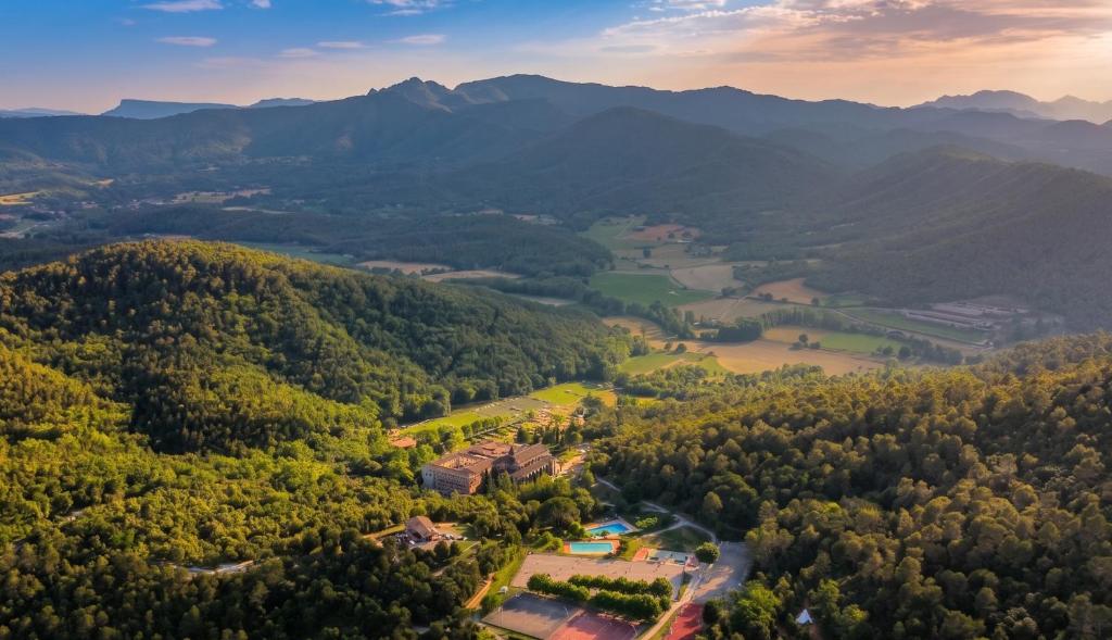 an aerial view of a valley with mountains at EL COLLELL - Complejo Familiar in Sant Ferriol