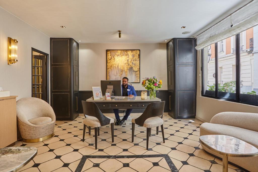 Zona d'estar a Hôtel Eiffel Rive Gauche