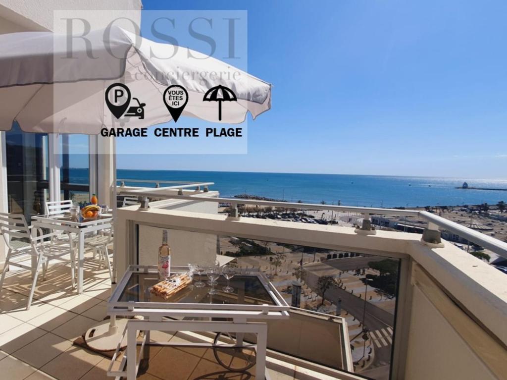 Beau T2 Vue mer à l'infini ! Avec garage privé - ROSSIconciergerie - Linge inclus