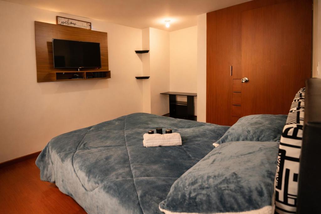 Gallery image of Apartaestudio céntrico y acogedor con cocina y WiFi Tunja in Tunja