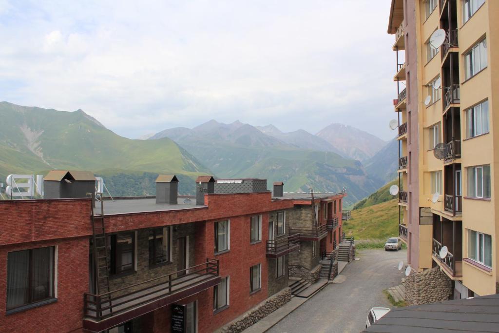 Nespecifikovaný výhled na hory nebo výhled na hory při pohledu z apartmánu