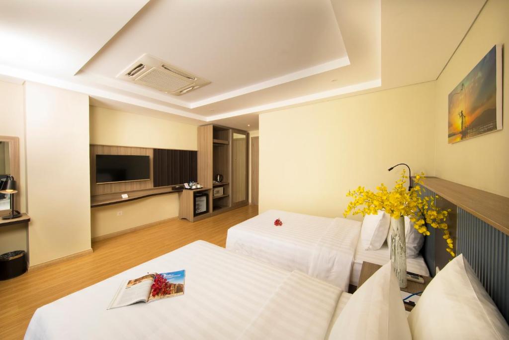 Phòng Superior 2 giường đơn nhìn ra cảnh thành phố