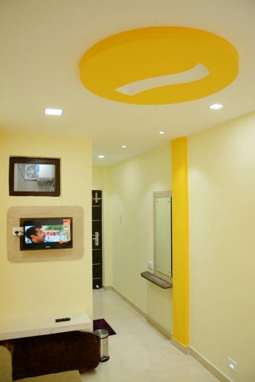 TV a/nebo společenská místnost v ubytování Hotel Landmark