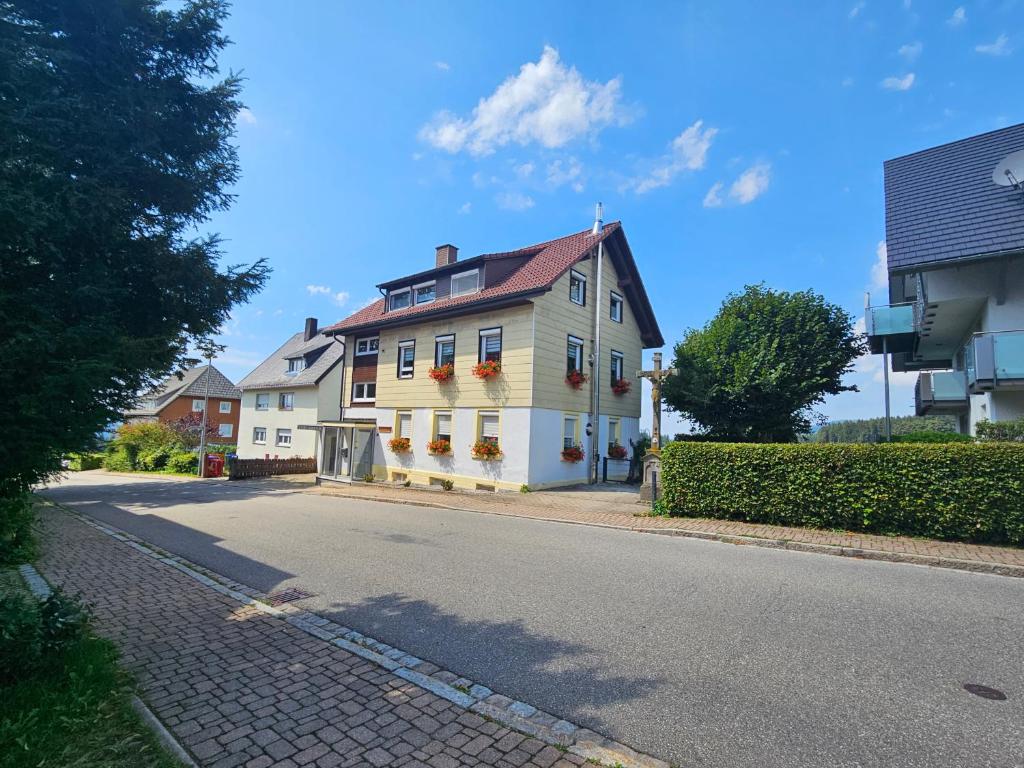 a house on the side of a street at Haus Loks in Sankt Märgen