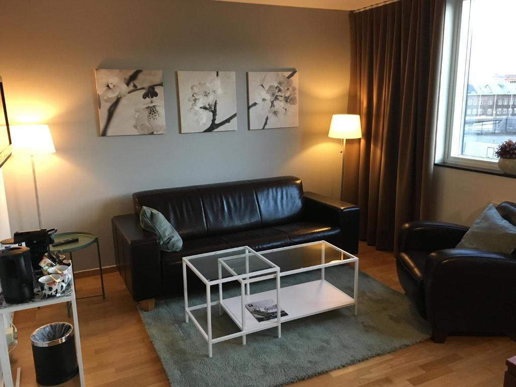 Posezení v ubytování First Hotel Jörgen Kock