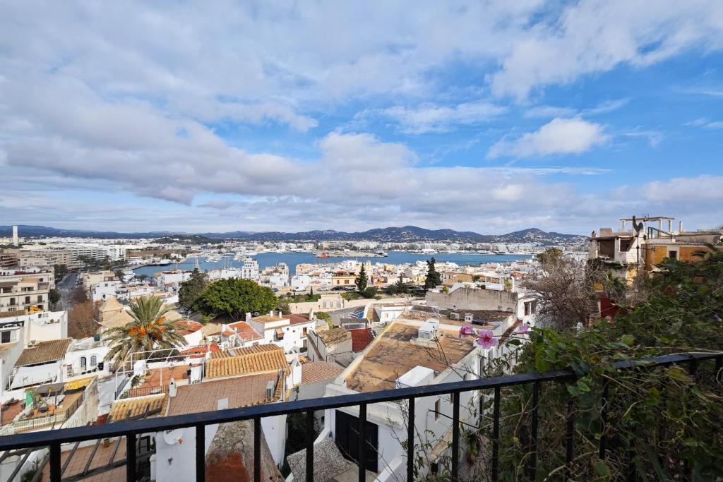 a view of a city from a balcony at Navila Pasillo Superior in Ibiza Town