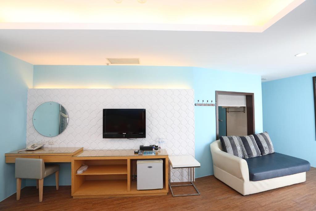 TV a/nebo společenská místnost v ubytování Hang Hai B&B
