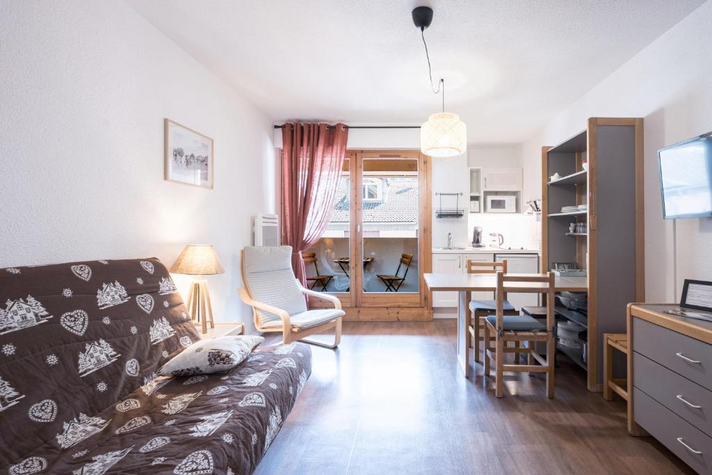 Et opholdsområde på Studio Grand Chalet